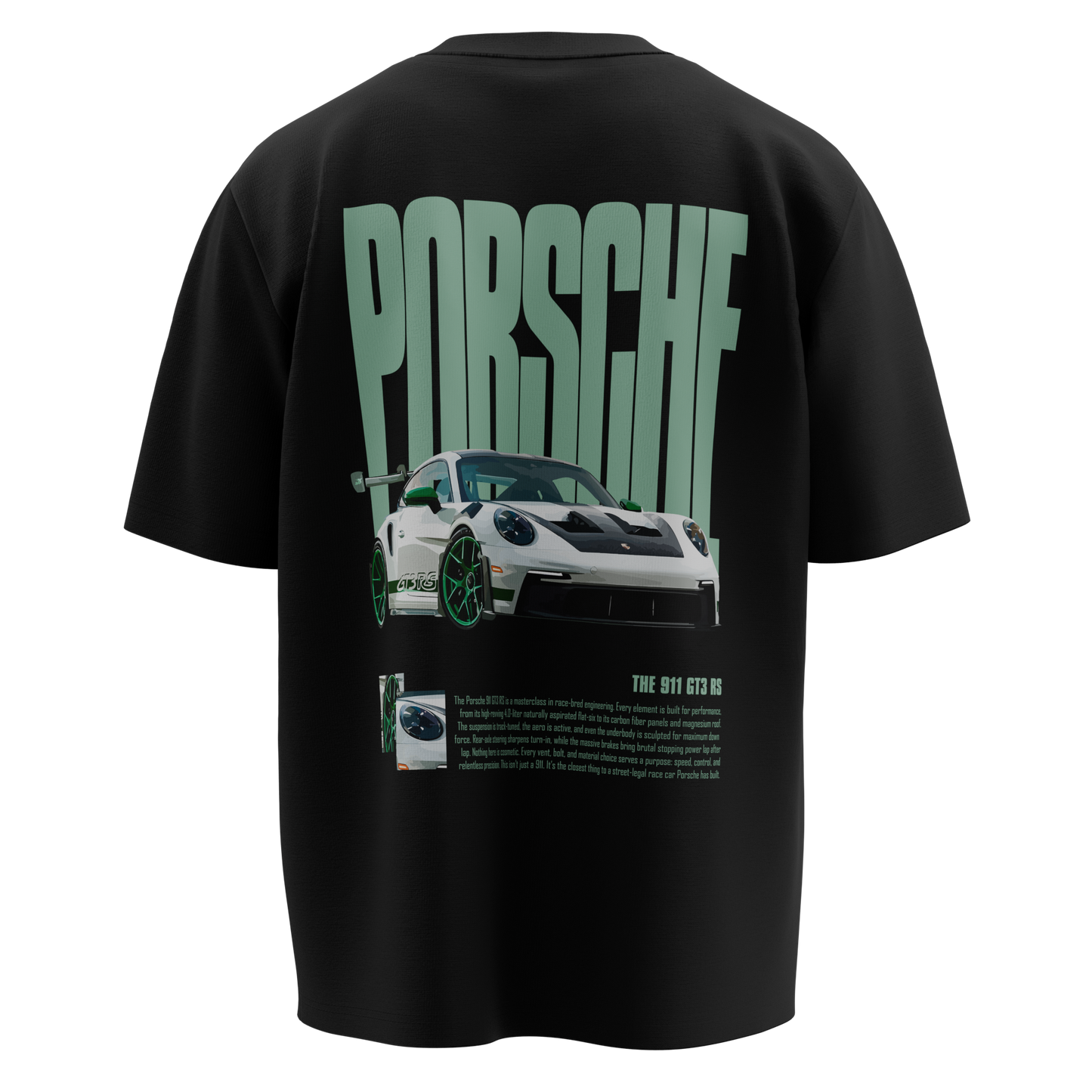 CHARTREUSE PORSCHE OVERSIZED TSHIRT