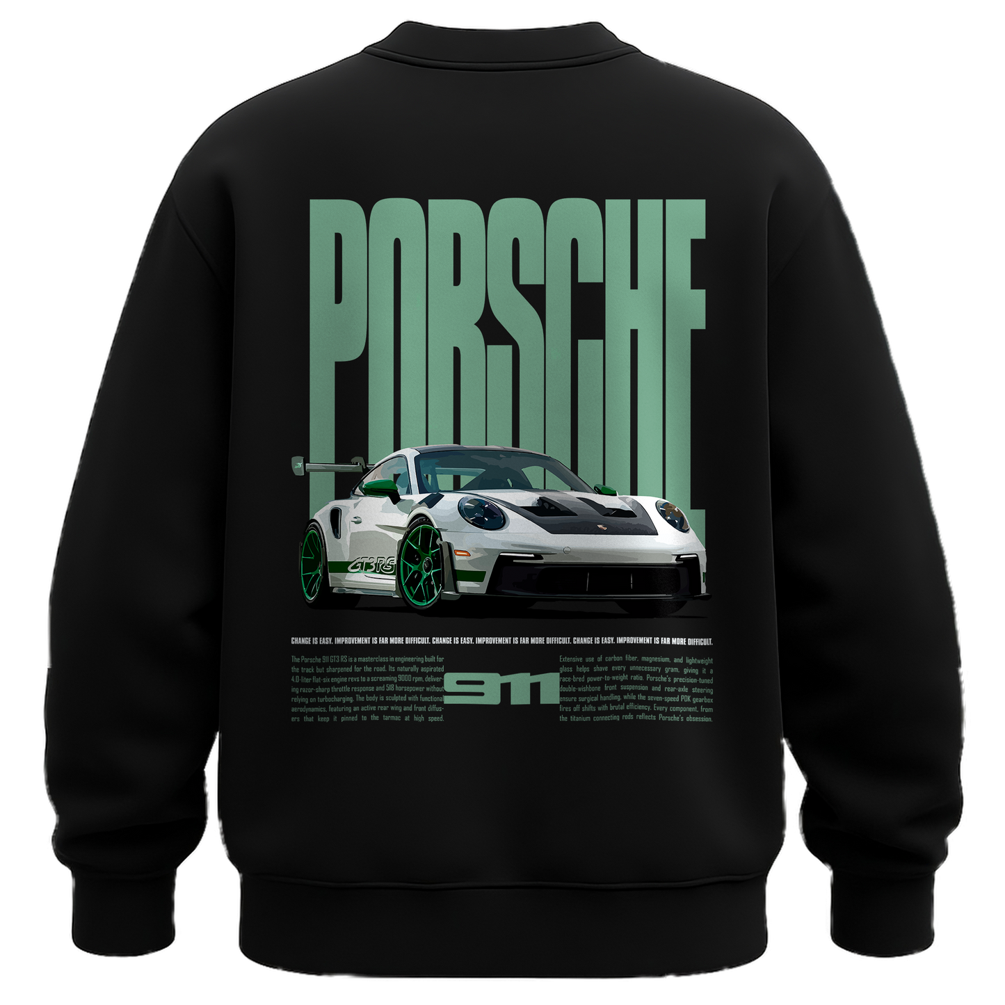 CHARTREUSE PORSCHE SWEATSHIRT