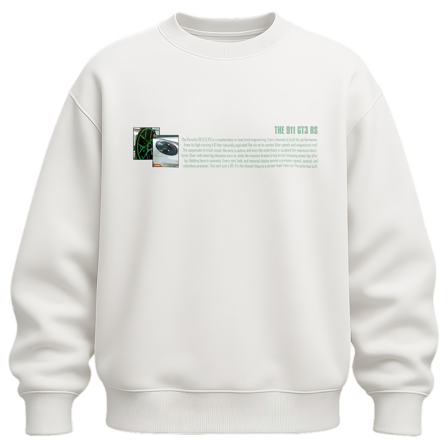 CHARTREUSE PORSCHE SWEATSHIRT