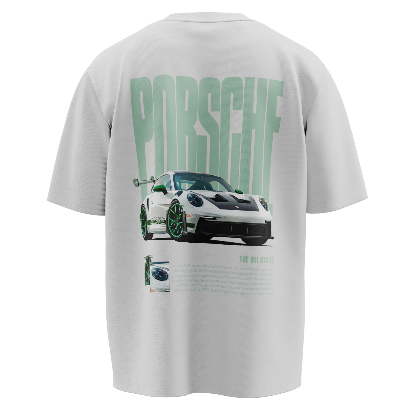 CHARTREUSE PORSCHE OVERSIZED TSHIRT