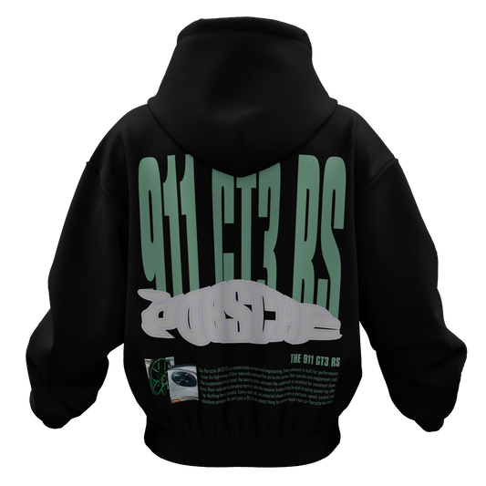 CHARTREUSE PORSCHE OVERSIZED HOODIE