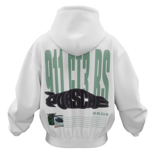 CHARTREUSE PORSCHE OVERSIZED HOODIE